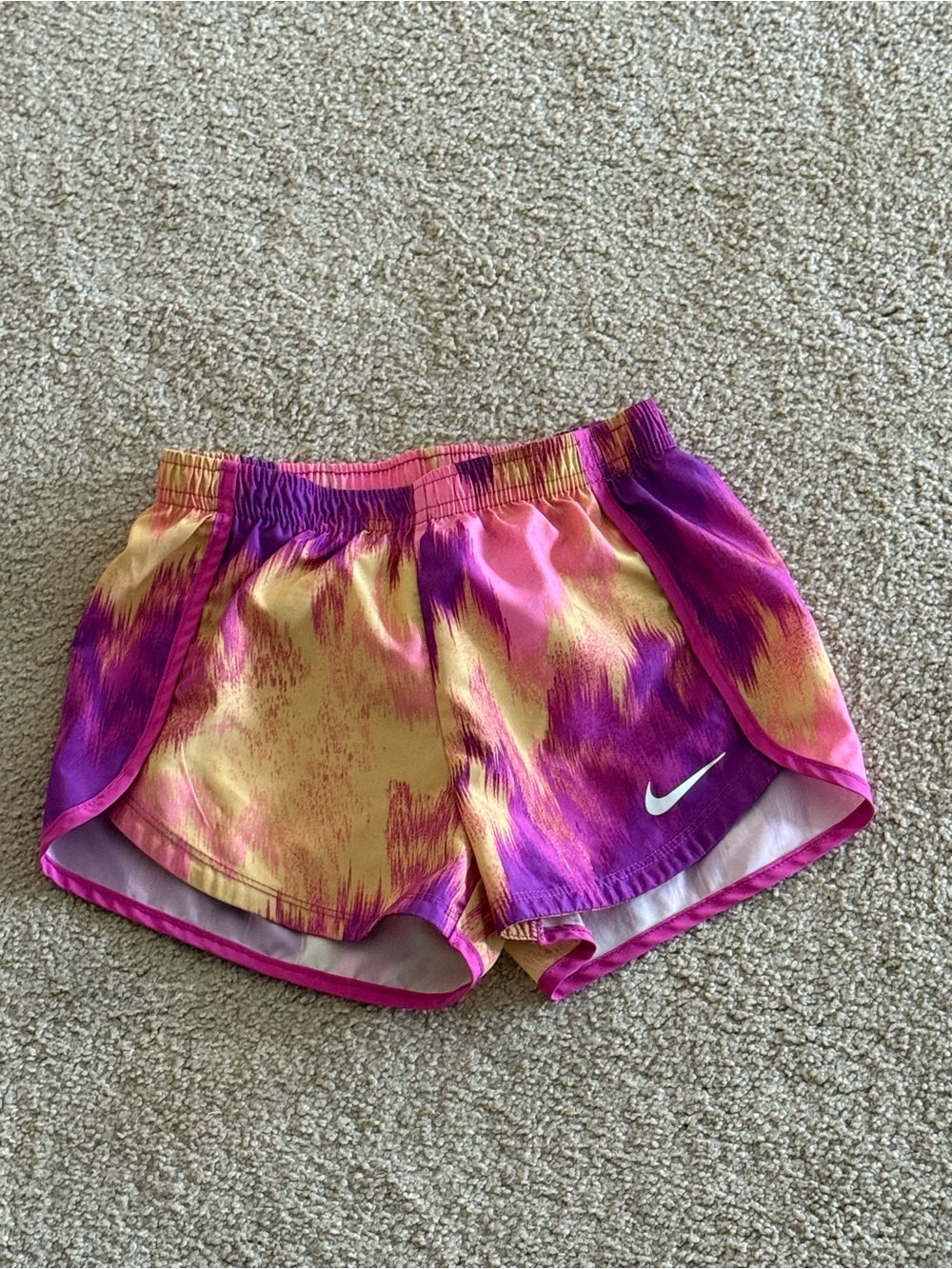 Nike Dri-FIT Girls’ Lined Running Shorts Size 6 M 5-6
